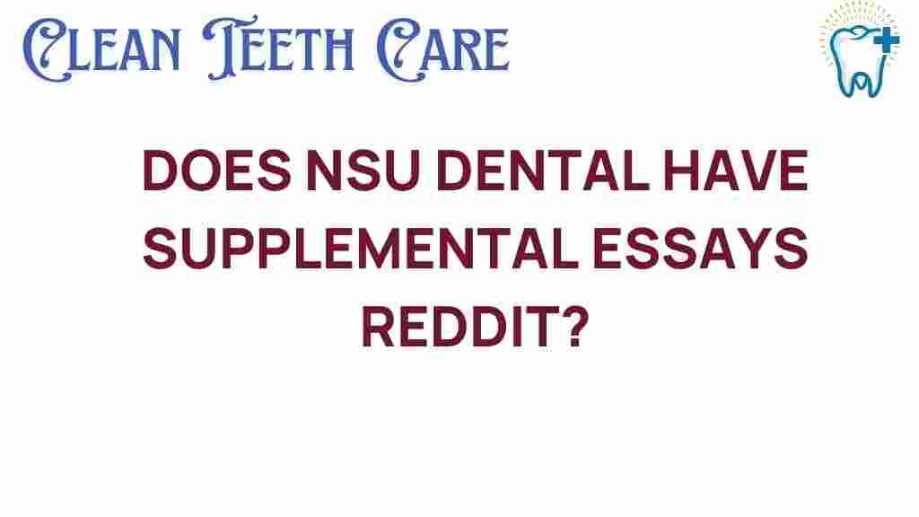 nsu-dental-supplemental-essays
