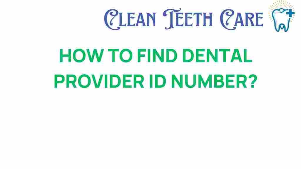 dental-provider-ID-number